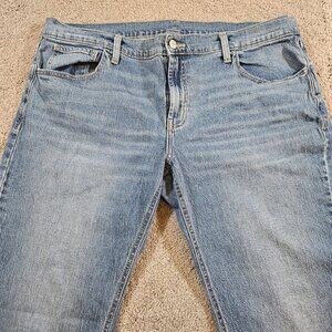 Old Navy Women's Mid-Rise Boyfriend Blue Medium Wash Jeans Size 16 Petite